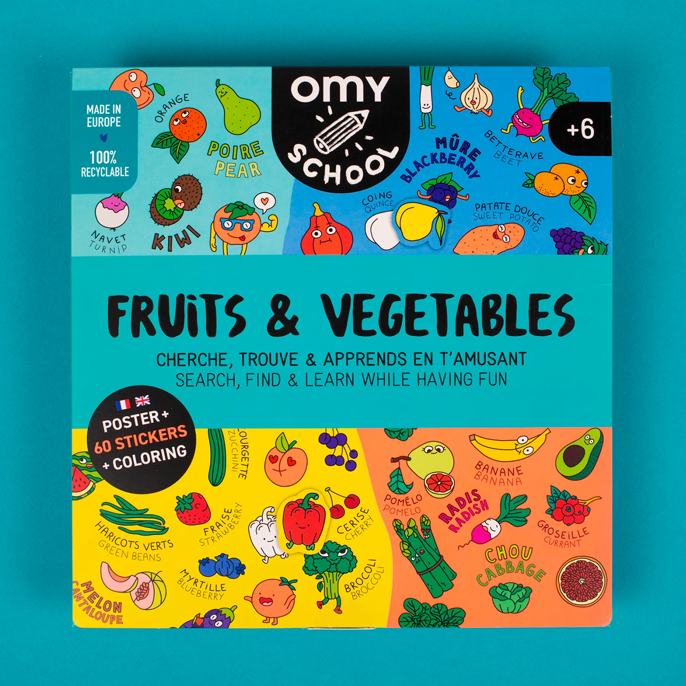 OMY Omy Schools Poster | Fruit & Vegetables