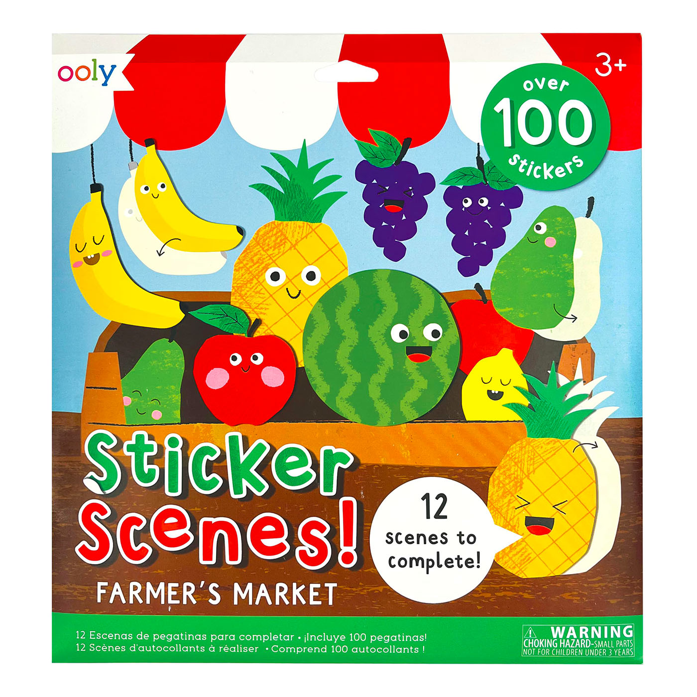  Ooly Sticker Scenes Çıkartma Sahnesi - Farmer's Market