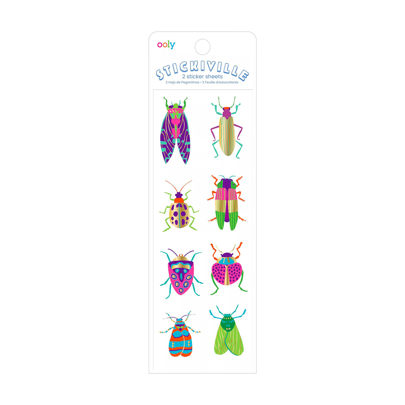 OOLY Ooly Stickiville Çıkartmalar - Bugs Stickers
