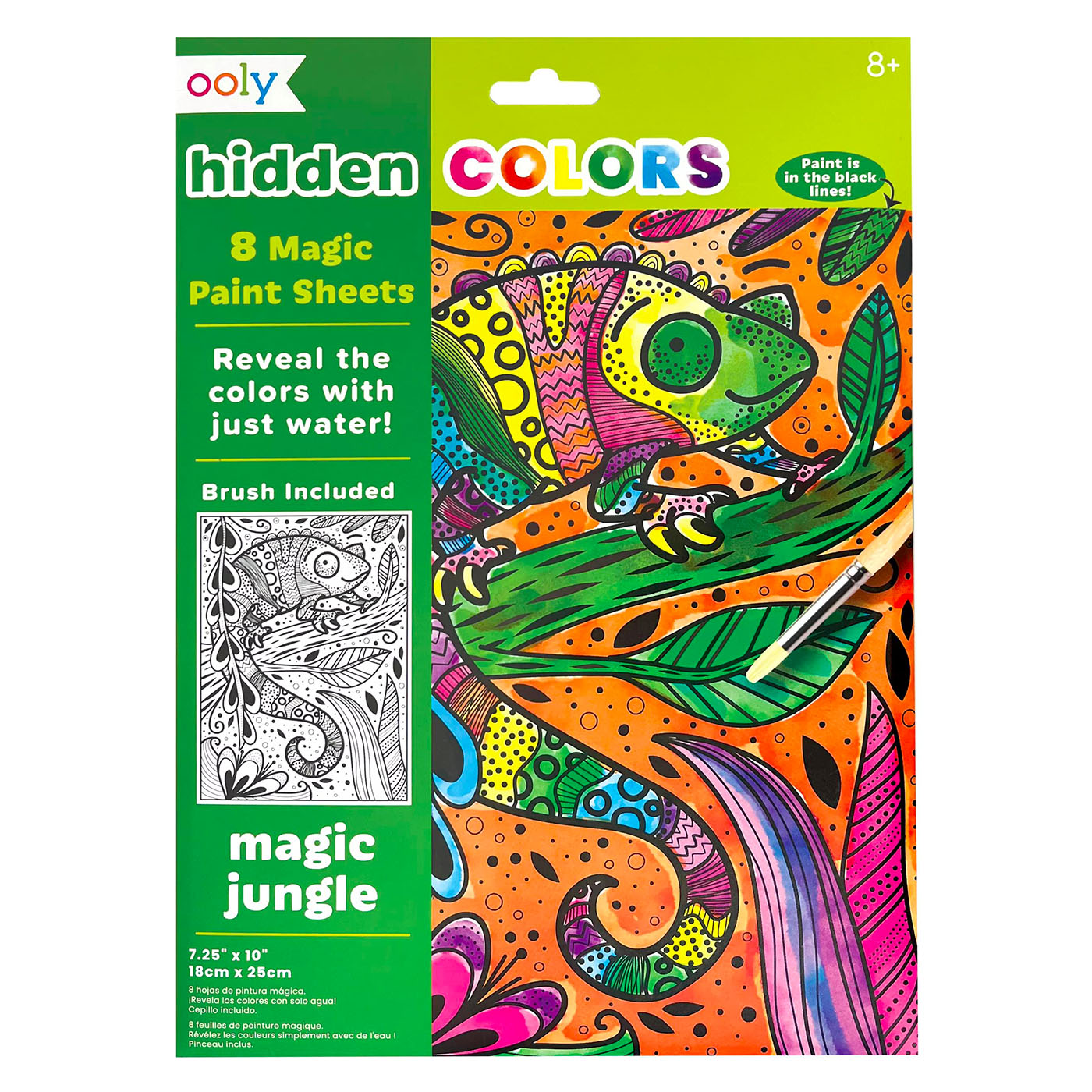 OOLY Ooly Hidden Colors Magic Paint Boyama Seti - Magic Jungle