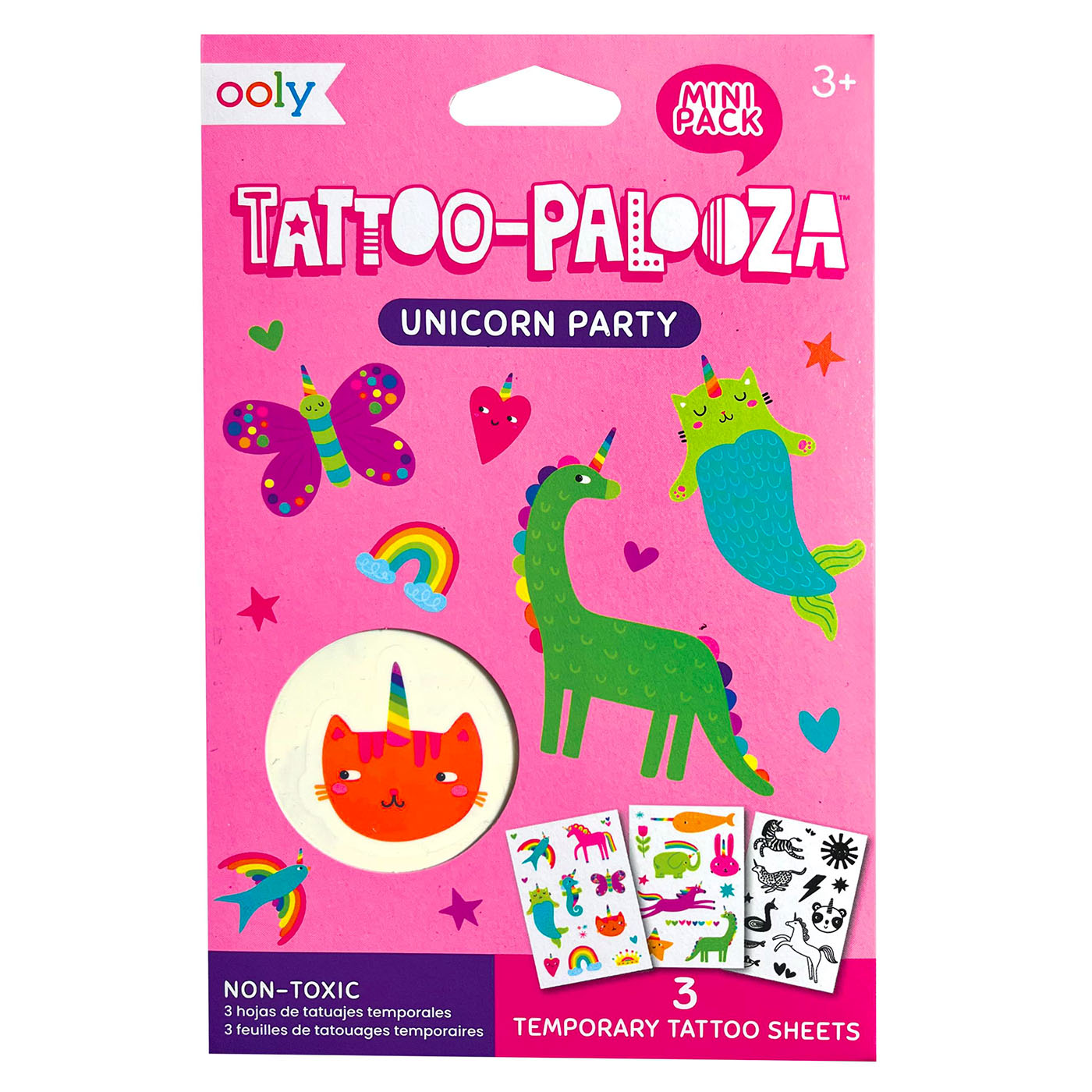 OOLY Ooly Mini Tattoo Palooza Geçiçi Dövme Seti - Unicorn Party