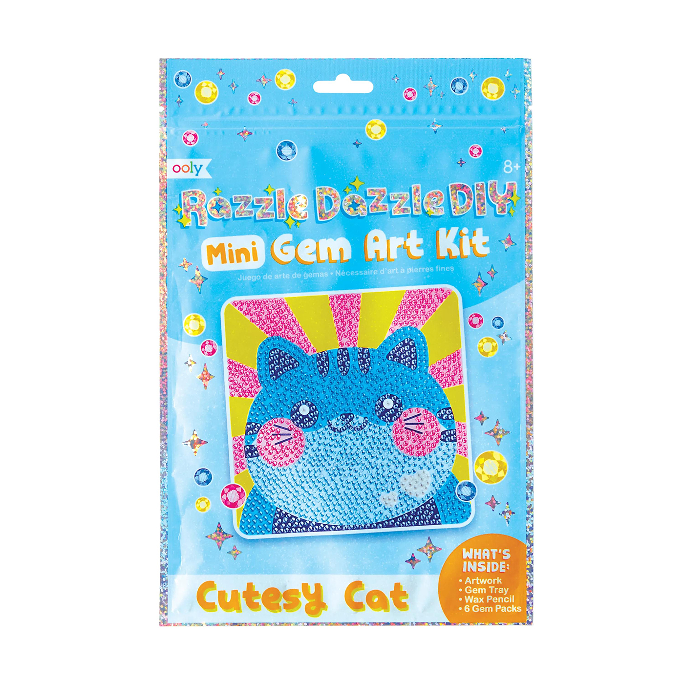 OOLY Ooly Razzle Dazzle Mini Kristal Sanat Seti - Cutesy Cat