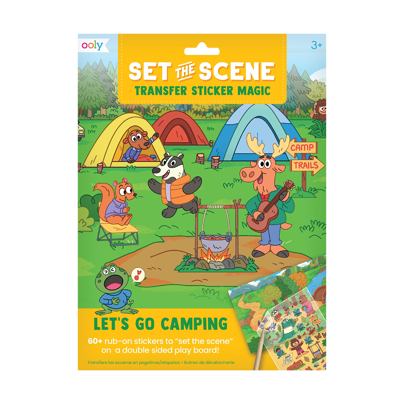  Ooly Set The Scene Transfer Çıkartma Seti - Let’s Go Camping