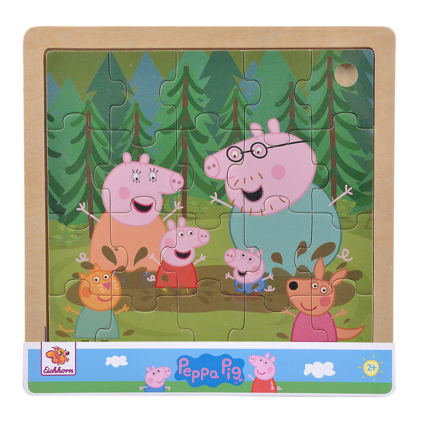  Peppa Pig Ahşap Puzzle - Orman
