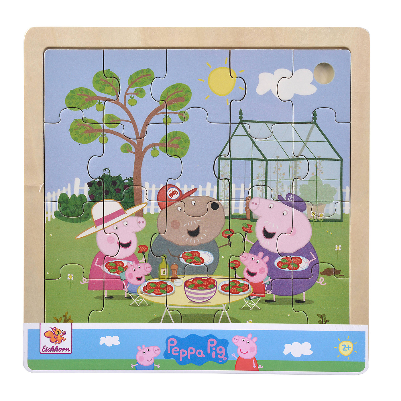  Peppa Pig Ahşap Puzzle - Piknik