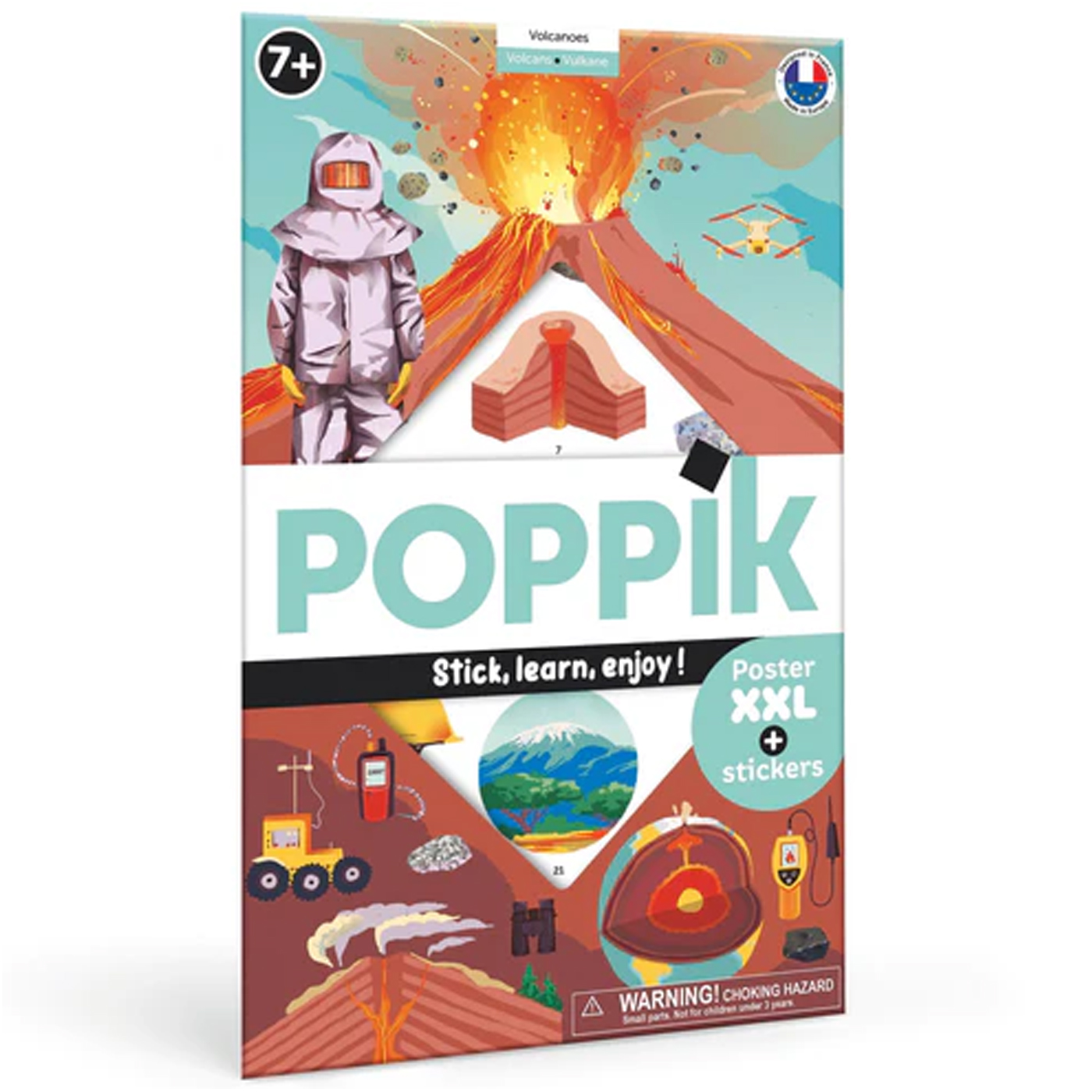 POPPIK Poppik Discovery Sticker Poster - Volcanoes