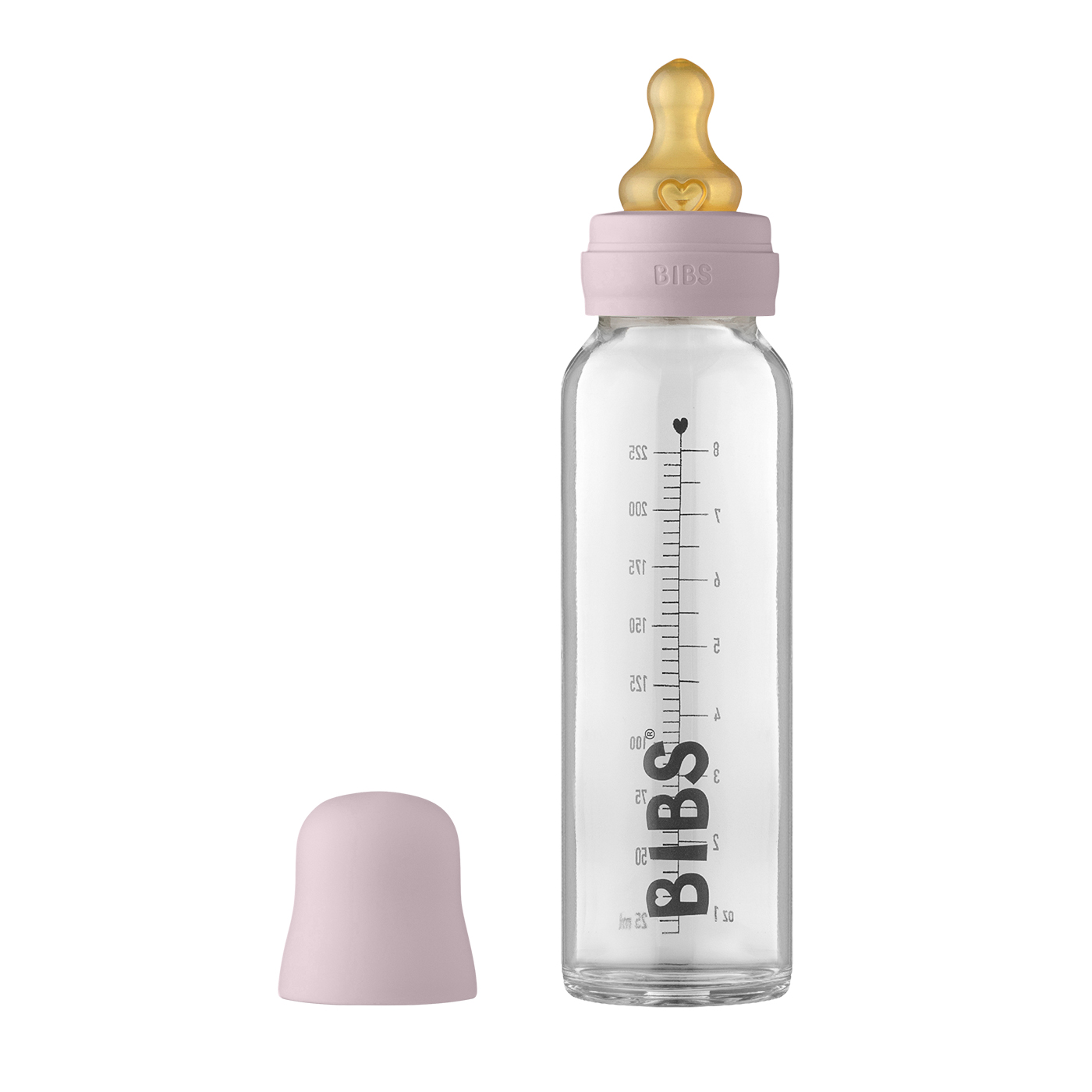 BIBS Bibs Baby Bottle Complete Biberon Set 225 ml | Dusky Lilac