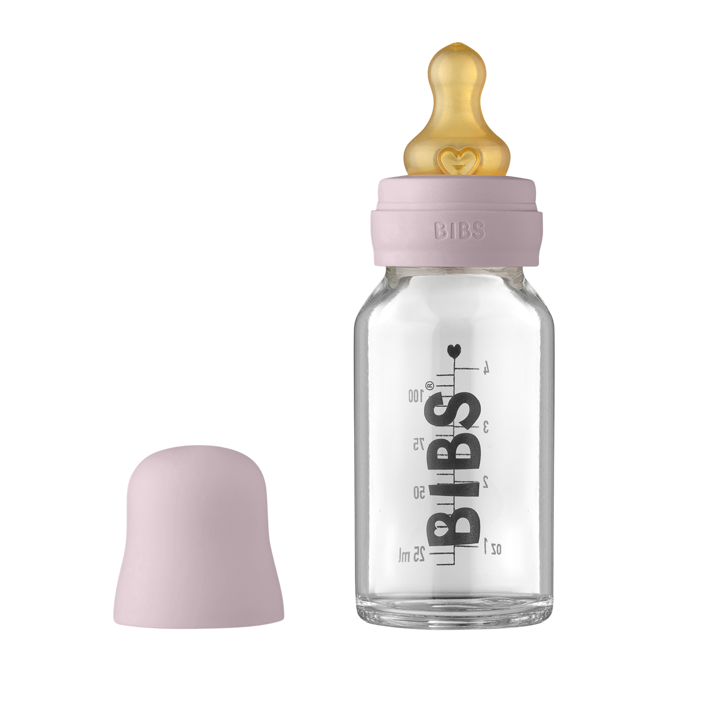 BIBS Bibs Baby Bottle Complete Biberon Set 110 ml | Dusky Lilac