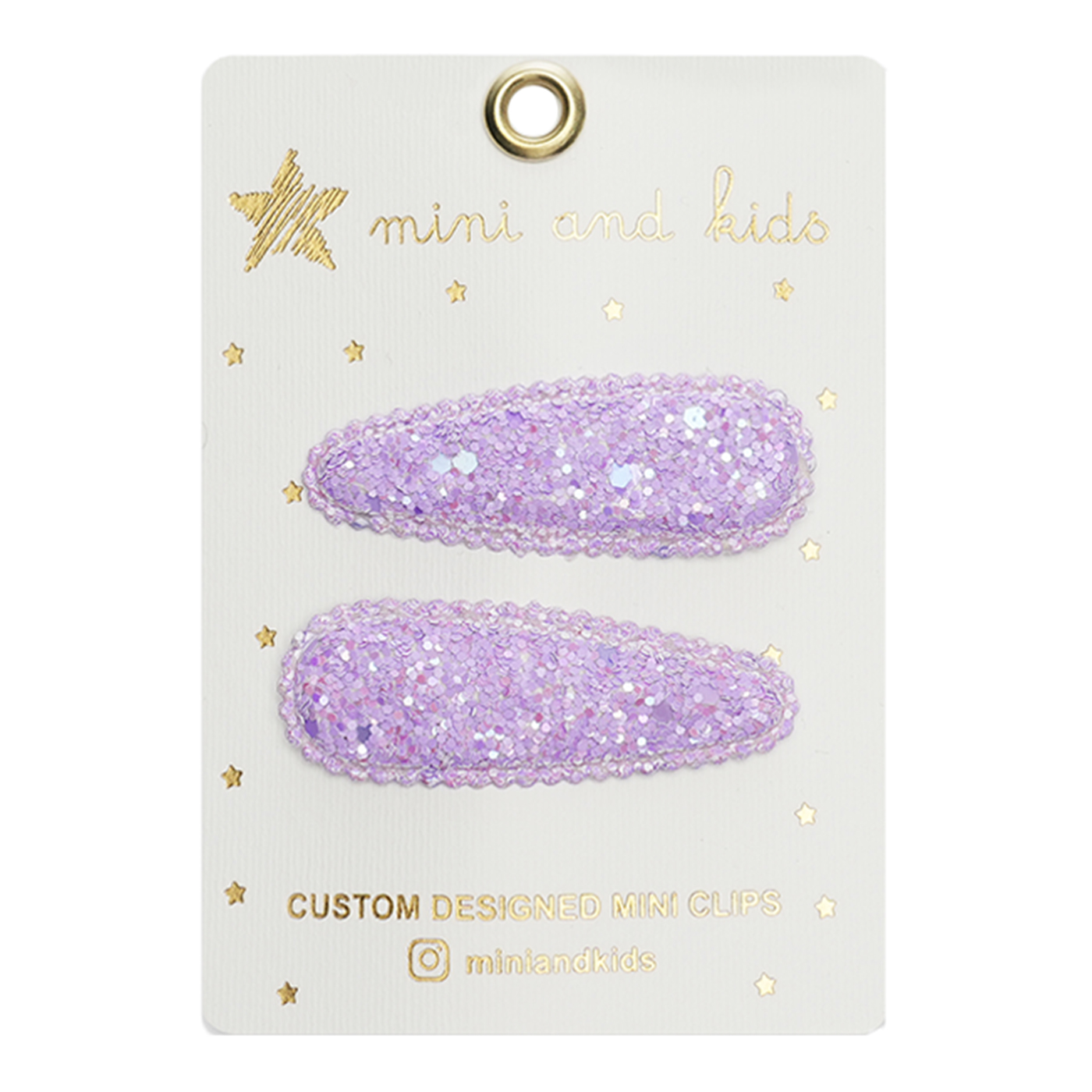 MINI AND KIDS Mini And Kids Klips Toka | Glitter Lilac