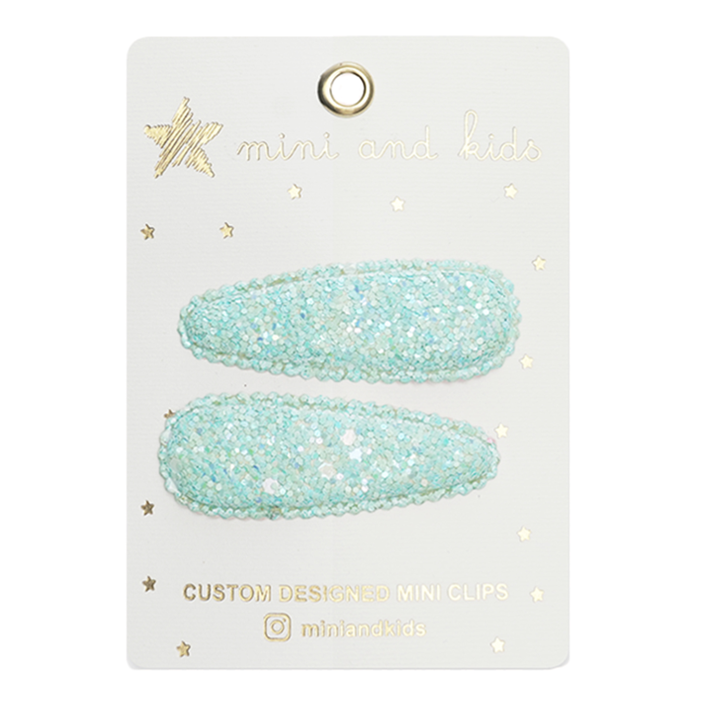  Mini And Kids Klips Toka | Glitter Turquoise