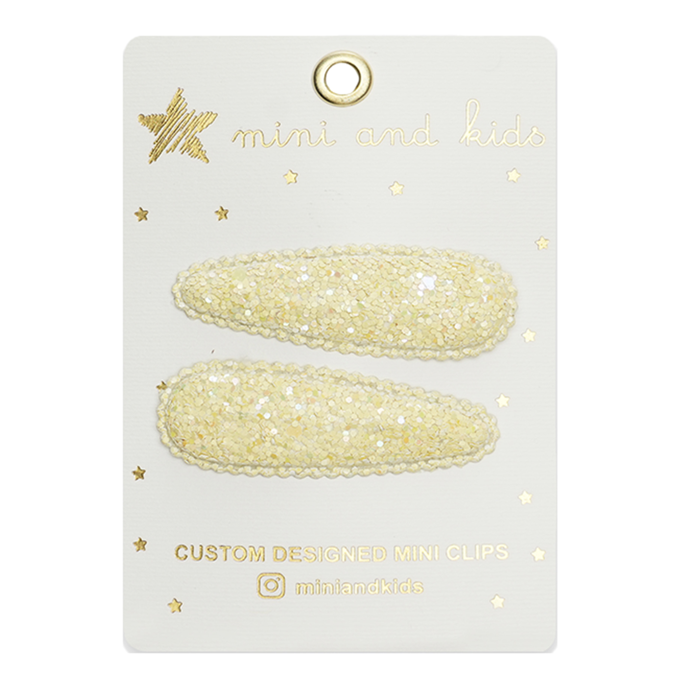  Mini And Kids Klips Toka | Glitter Yellow