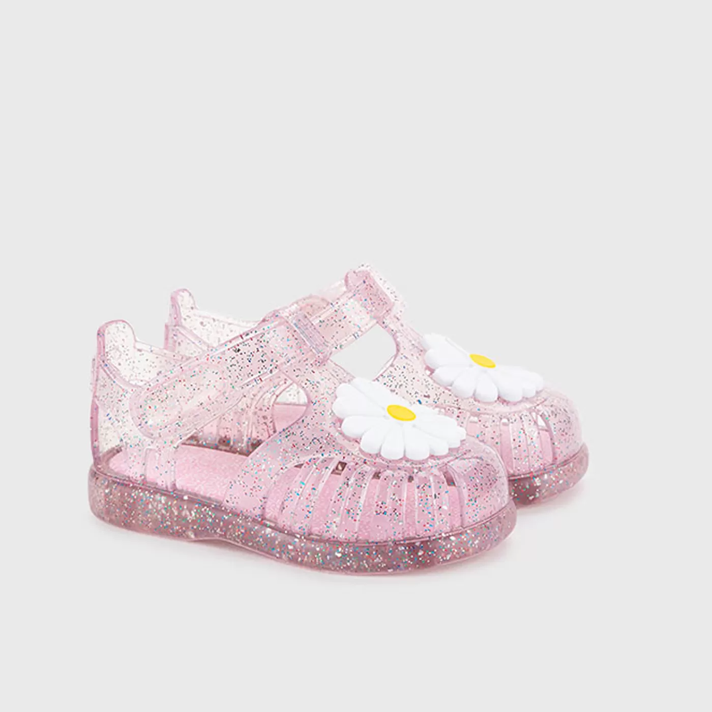  Igor S10322 Tobby Gloss Flor Çocuk Sandalet | Pink Glitter
