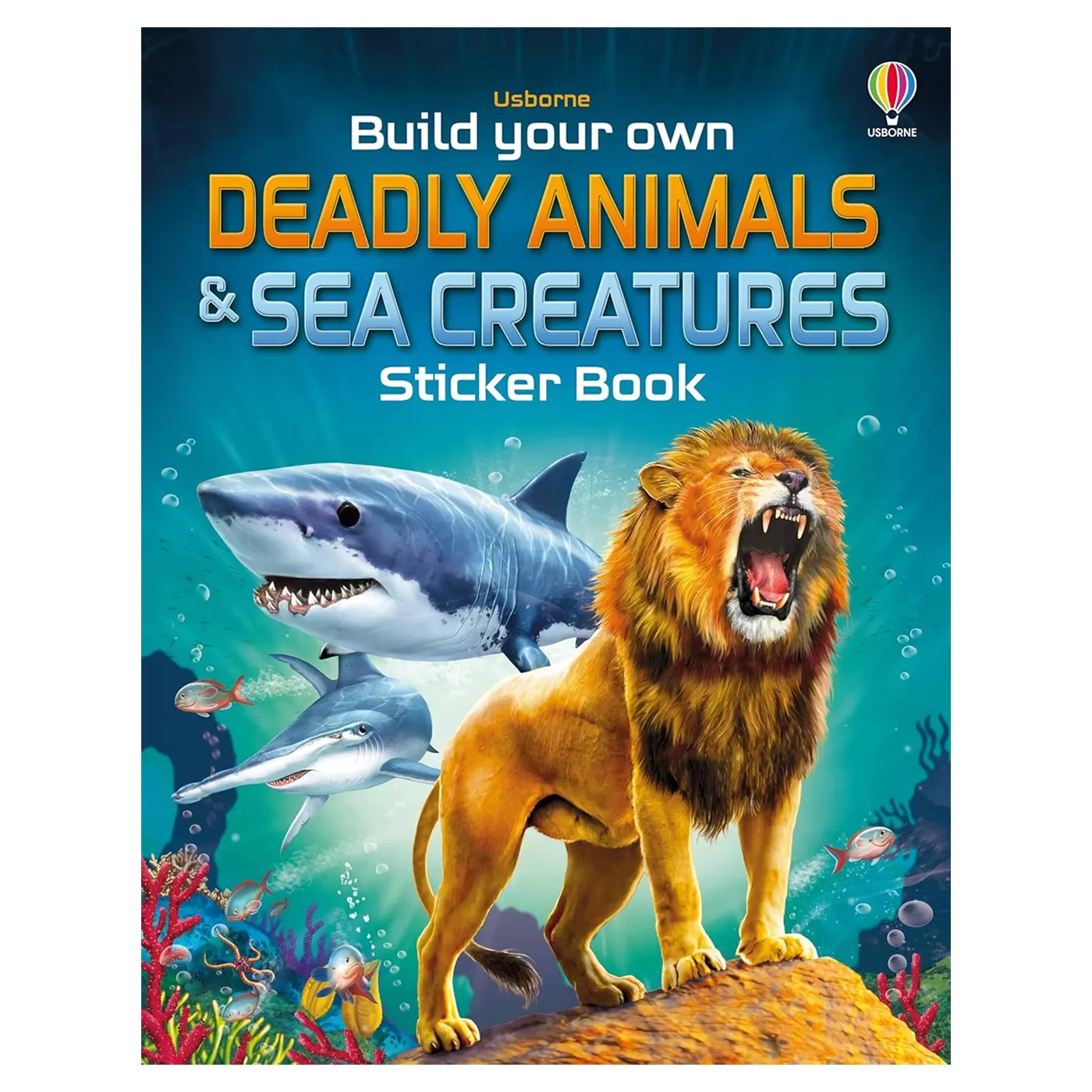 USBORNE Build your own Deadly Animals and Sea Creatures Sticker Book