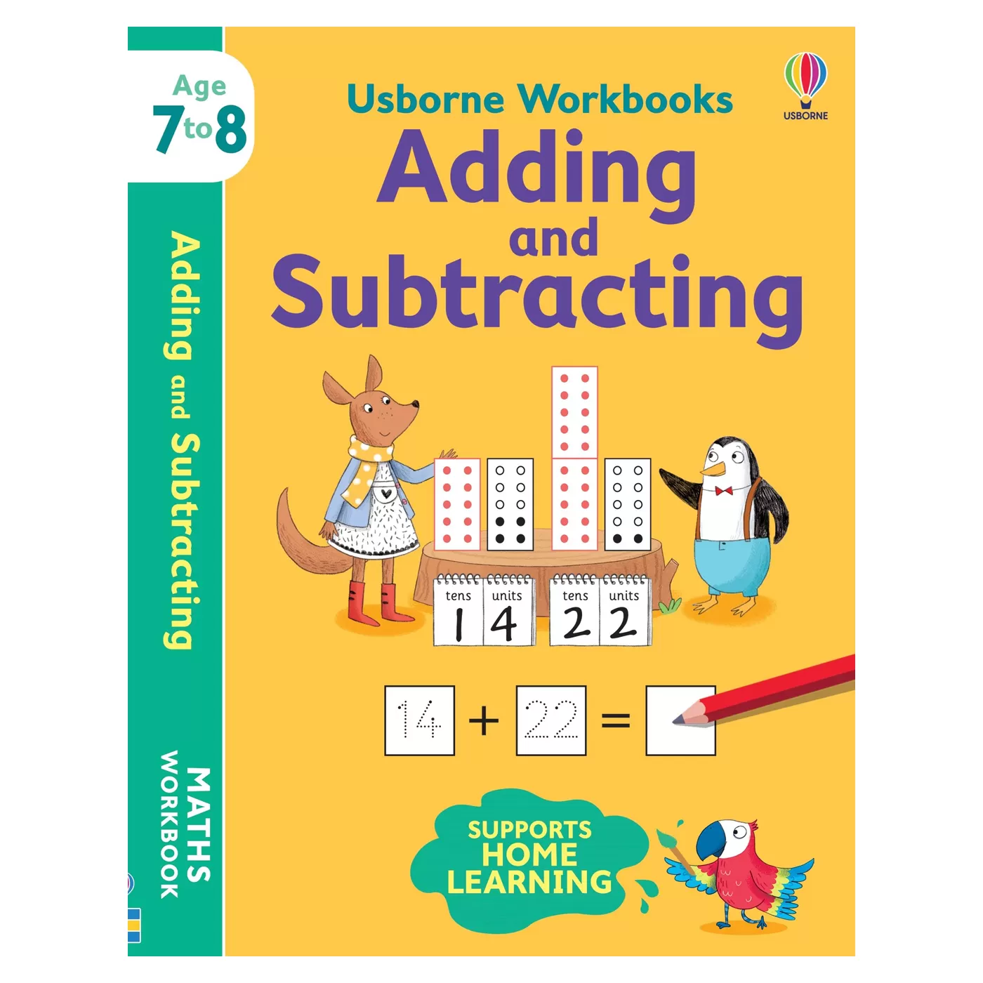 USBORNE Workbooks Adding And Subtracting 7-8